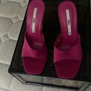 Pink Zara heels size 38 In good condition